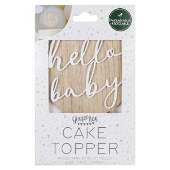 Cake Topper Hello Baby